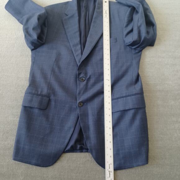 Peter Millar Blazer Crown Crafted Men 42R Blue 100% Wool Soft Lightweight Casual - Picture 4 of 10